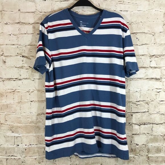 Men’s gap the essential v-neck t-shirt size large - Picture 1 of 4